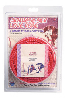 Красная веревка для фиксации Japanese Silk Love Rope - 5 м., Topco Sales