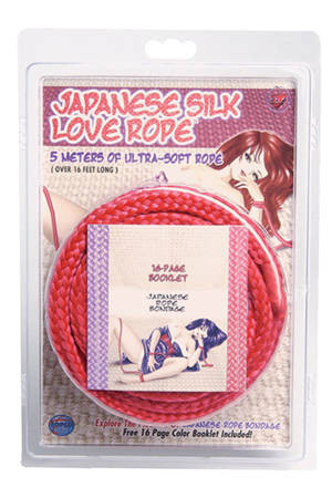 Красная веревка для фиксации Japanese Silk Love Rope - 5 м., Topco Sales