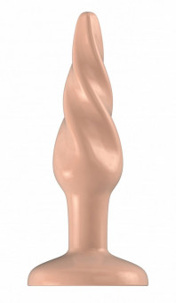 Телесная анальная пробка Butt Plug Rounded 3 Inch - 7,6 см., Shots Media BV