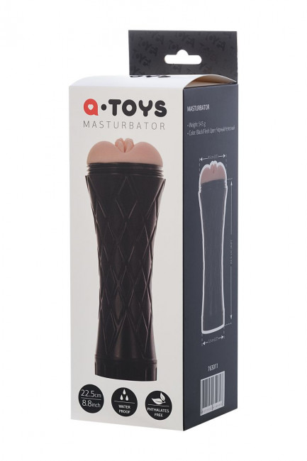 Телесный мастурбатор-вагина A-Toys в колбе, A-toys Телесный мастурбатор-вагина A-Toys в колбе, A-toys