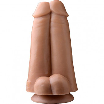 Сдвоенный фаллоимитатор  Dual Dicks - 23 см., XR Brands