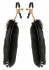 Зажимы на соски с крупными пёрышками GOLD FEATHER NIPPLE CLAMPS, Pipedream