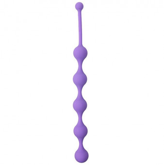 Фиолетовая анальная цепочка SEE YOU FIVE BEADS ANAL - 28,1 см., Dream Toys