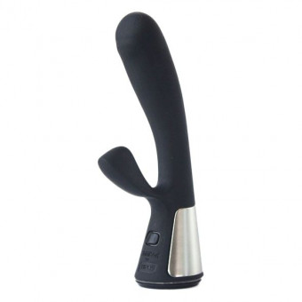 Чёрный интерактивный вибратор Kiiroo Ohmibod Fuse - 18 см., OhMiBod