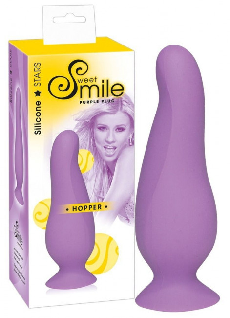 Фиолетовая анальная втулка Smile Hopper - 10 см., Orion