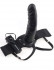 Фаллопротез с вибрацией Vibrating Hollow Strap-On - 20,3 см., Pipedream