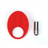 Красное эрекционное кольцо с вибрацией TLC CaliberVibrating Silicone Cock Ring, Topco Sales