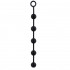 Чёрная анальная цепочка DELIGHT THROB ANAL STRIPPED BEADS BLACK - 25 см., NMC