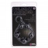 Чёрная анальная цепочка DELIGHT THROB ANAL STRIPPED BEADS BLACK - 25 см., NMC
