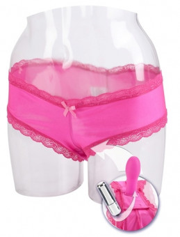 Трусики с вагинальной пробкой и вибрацией, California Exotic Novelties