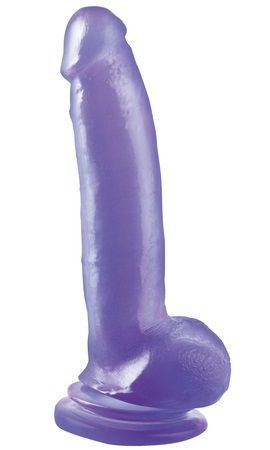 Фиолетовый гелевый фаллоимитатор 9" Suction Cup Dong - 22,9 см., Pipedream