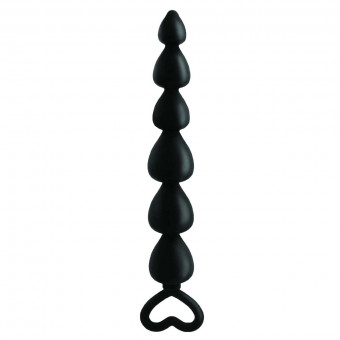 Анальная елочка из силикона Elite Lover's Beads - 17,3 см., Pipedream