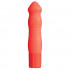 Оранжевый силиконовый вибромассажёр NEON BLISS VIBRATOR - 9 см., Dream Toys
