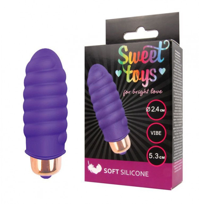 Фиолетовая вибропуля Sweet Toys - 5,3 см., Bior toys Фиолетовая вибропуля Sweet Toys - 5,3 см., Bior toys
