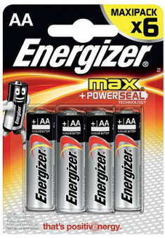 Батарейки Energizer MAX E91/AA 1,5V - 6 шт., Energizer
