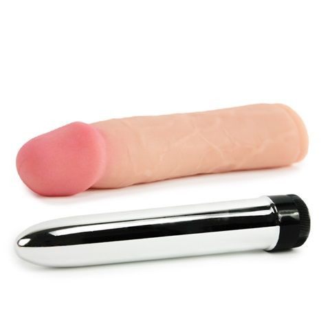 Вибратор с реалистичной насадкой Virtual Reality Sex Kit - 16,5 см., Topco Sales
