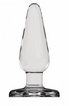 Прозрачная анальная пробка Butt Plug Basic 3 Inch - 7,6 см., Shots Media BV
