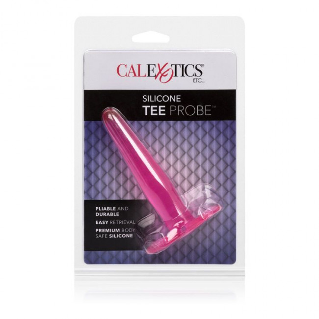 Розовая силиконовая пробка Tee Probes - 12 см., California Exotic Novelties