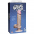 Вибромассажер-реалистик телесного цвета на присоске The Realistic Cock Vibrating 6” - 21,6 см., Doc Johnson