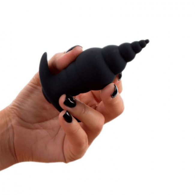 Чёрный анальный вибратор Kiki - 9,5 см., RestArt Чёрный анальный вибратор Kiki - 9,5 см., RestArt