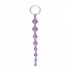 Фиолетовая анальная цепочка First Time Love Beads - 21 см., California Exotic Novelties