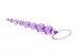 Фиолетовая анальная цепочка First Time Love Beads - 21 см., California Exotic Novelties