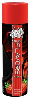 Разогревающий лубрикант Fun Flavors 4-in-1 Seductive Strawberry с ароматом клубники - 316 мл., Wet International Inc.