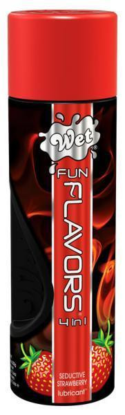 Разогревающий лубрикант Fun Flavors 4-in-1 Seductive Strawberry с ароматом клубники - 316 мл., Wet International Inc. Разогревающий лубрикант Fun Flavors 4-in-1 Seductive Strawberry с ароматом клубники - 316 мл., Wet International Inc.