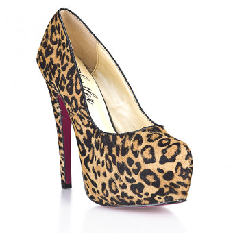 Туфли из из искусственного меха леопарда Leo Desire, Hustler Shoes
