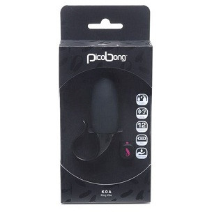 Черное эрекционное виброкольцо + клиторальный массажер Ring Vibe KOA BLACK (PicoBong), PicoBong Черное эрекционное виброкольцо + клиторальный массажер Ring Vibe KOA BLACK (PicoBong), PicoBong