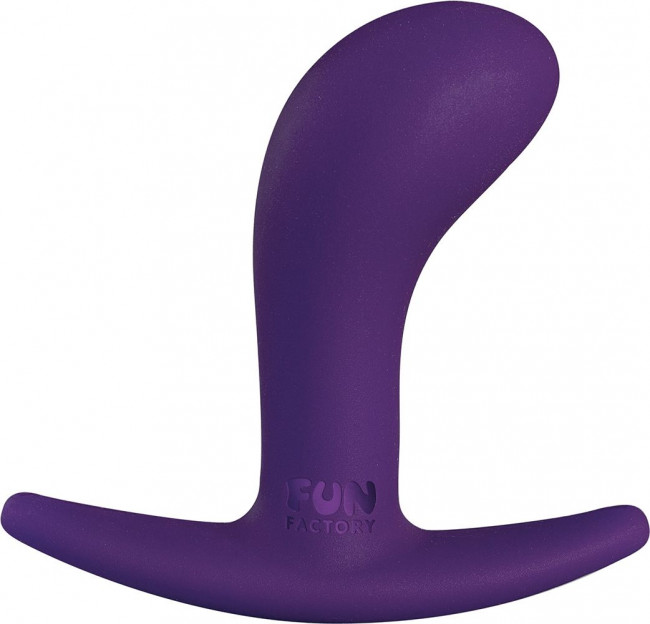 Фиолетовая анальная пробка Bootie S - 7,5 см., Fun Factory