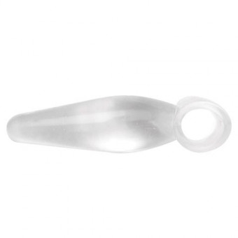 Прозрачная анальная пробка на палец Bottoms Up Finger Rimmers - 7 см., Topco Sales