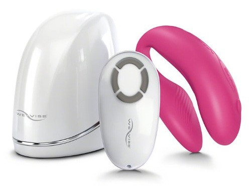 Розовый вибромассажёр для двоих We-Vibe 4, We-vibe