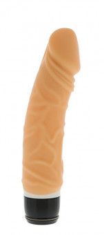 Реалистичный 7-скоростной вибратор PURRFECT SILICONE CLASSIC 6.5INCH FLESH - 16,5 см., Dream Toys