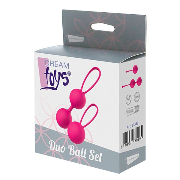 Набор розовых вагинальных шариков PLEASURE BALLS & EGGS DUO BALL SET, Dream Toys