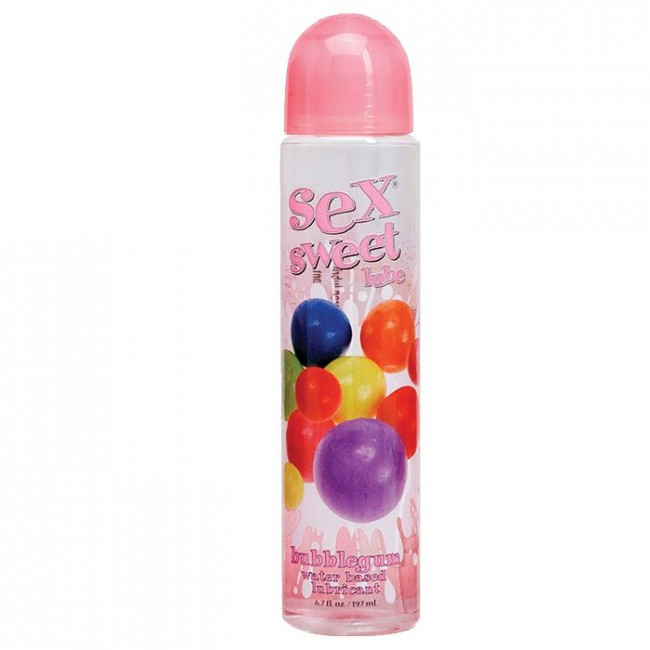 Вкусовой лубрикант Sex Sweet Lube Bubble Gum с ароматом жевачки - 197 мл., Topco Sales