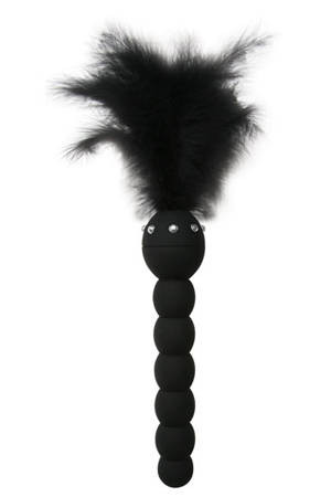 Черная анальная елочка Feathered Friend - 14 см., Topco Sales