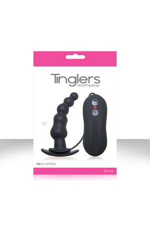 Черная анальная вибро-пробка Tinglers - Plug I, NS Novelties Черная анальная вибро-пробка Tinglers - Plug I, NS Novelties