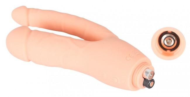Анально-вагинальный вибромассажер Double Pleasure Vibe - 21 см., Orion