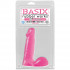 Розовый фаллоимитатор Basix - 15,2 см., Pipedream Розовый фаллоимитатор Basix - 15,2 см., Pipedream