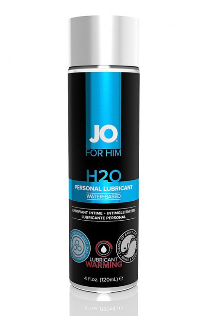 Мужской согревающий лубрикант на водной основе JO for Men H2O Warming - 120 мл., System JO Мужской согревающий лубрикант на водной основе JO for Men H2O Warming - 120 мл., System JO