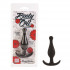 Черная силиконовая анальная пробка Booty Call - 12 см., California Exotic Novelties