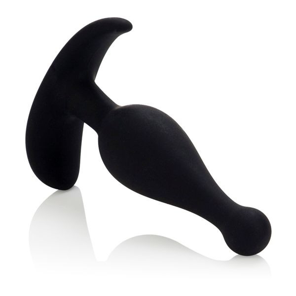 Черная силиконовая анальная пробка Booty Call - 12 см., California Exotic Novelties