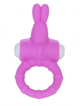 Розовое виброкольцо для пениса Power Rabbit Clit Cockring, Lovetoy