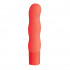 Оранжевый вибромассажёр с рельефом PURE 3.5INCH VIBRATOR ORANGE - 9 см., NMC
