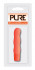 Оранжевый вибромассажёр с рельефом PURE 3.5INCH VIBRATOR ORANGE - 9 см., NMC