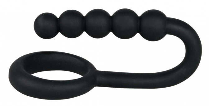 Эрекционное кольцо с анальной цепочкой Cockring with Balls, Orion