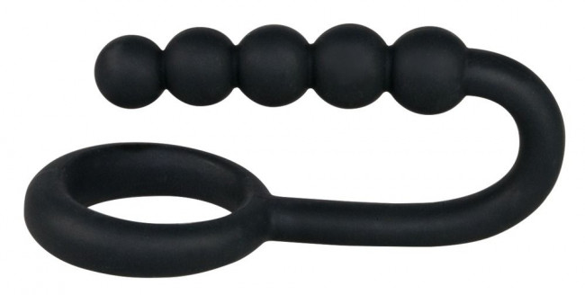 Эрекционное кольцо с анальной цепочкой Cockring with Balls, Orion