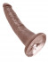 Коричневый фаллоимитатор с присоской 7" Cock - 17,8 см., Pipedream Коричневый фаллоимитатор с присоской 7" Cock - 17,8 см., Pipedream