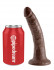 Коричневый фаллоимитатор с присоской 7" Cock - 17,8 см., Pipedream Коричневый фаллоимитатор с присоской 7" Cock - 17,8 см., Pipedream